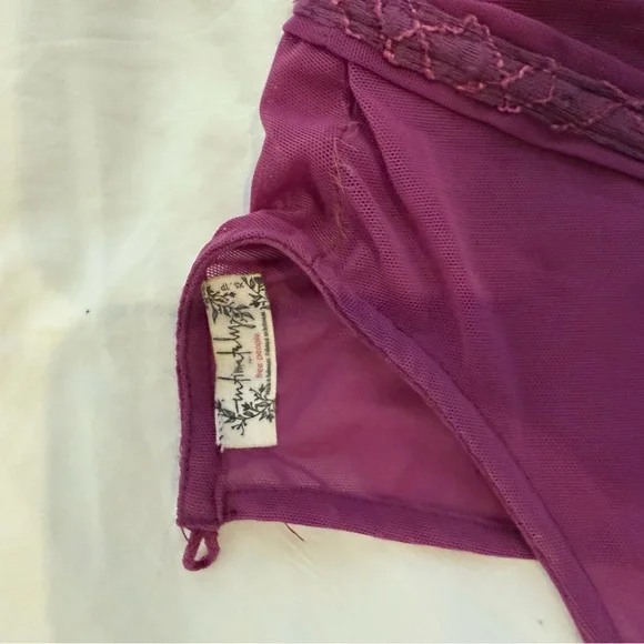 Free People Plum Mesh mini dress - Picture 3 of 5